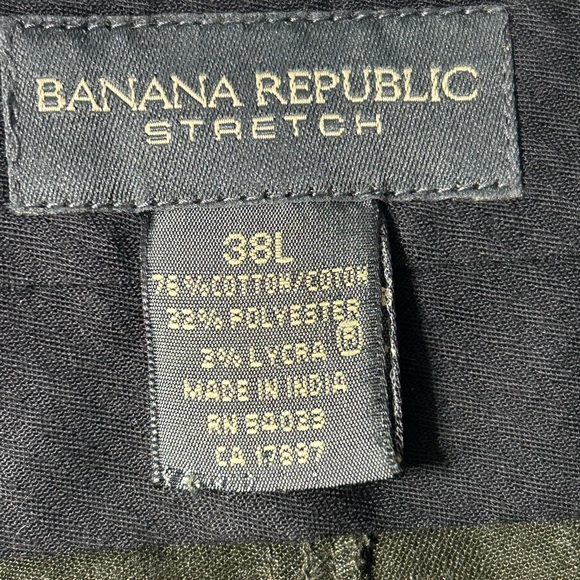 Banana Republic men’s size 38 long stretch twill pants, olive color - Picture 8 of 11